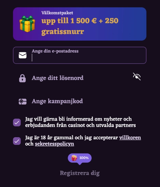 Så registrerar du dig på HappyJokers Casino